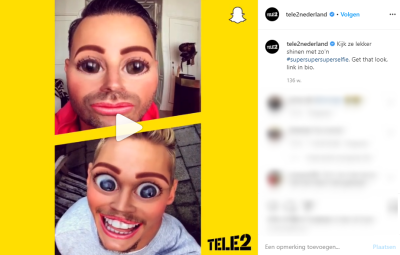 Instagram post van Tele 2