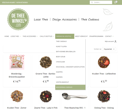 De thee winkel