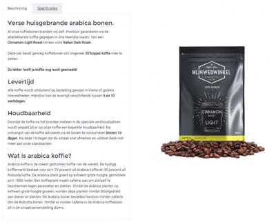 Voorbeeld goede producttekst